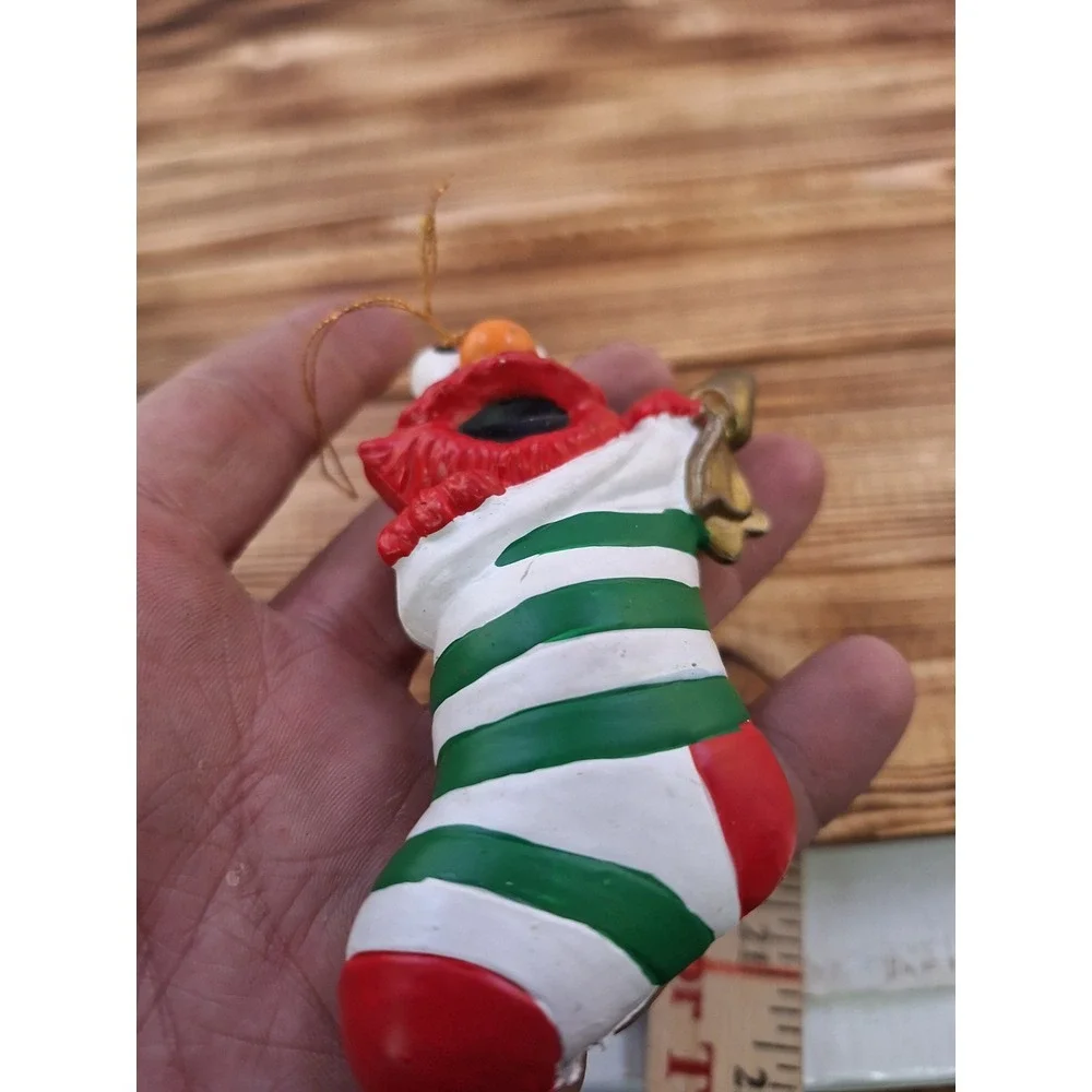 Sesame Street Elmo In A Stocking Jim Henson‎ 1993 Christmas Ornament